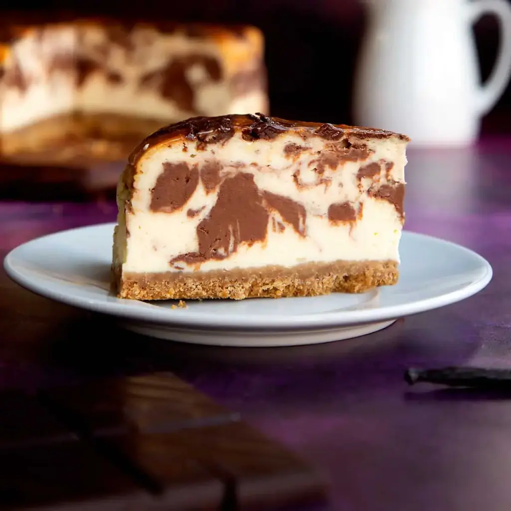 Çikolatalı Marble Cheesecake